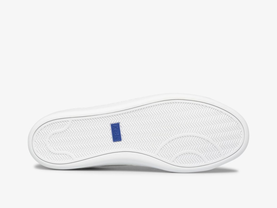 Aasleer Dames Keds Wit Zilver