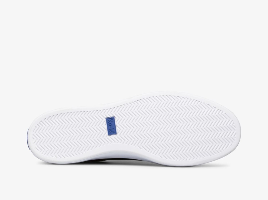 Dames Alley Leer Keds Zwart