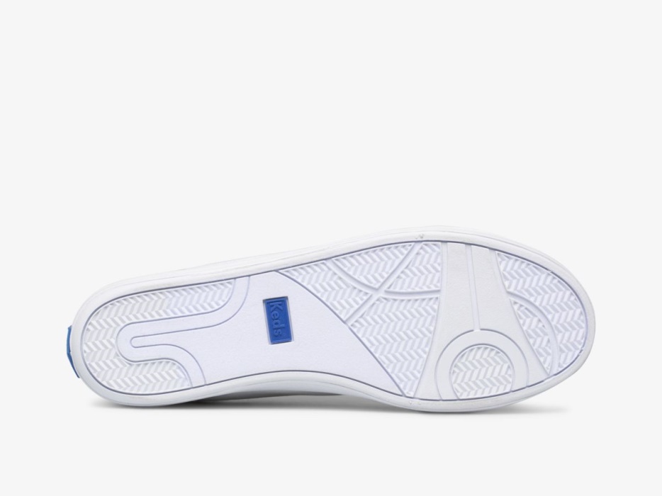 Damescentrum Ii Canvas Wit Marineblauw Keds