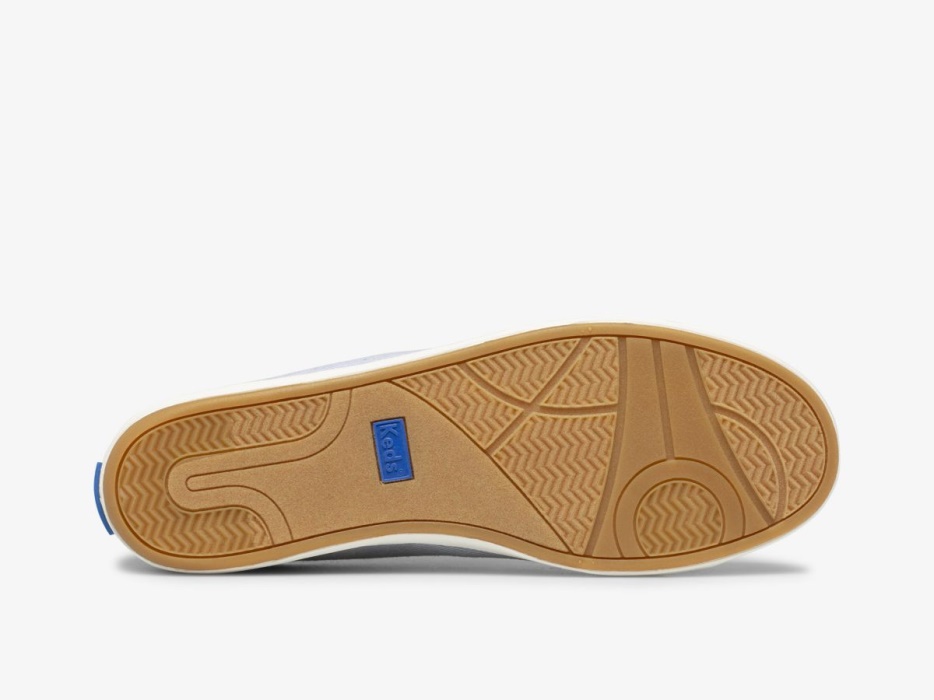 Damescentrum Ii Chambray Streep Blauw Keds