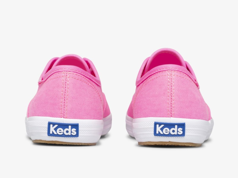Dameskampioen Canvas Neon Wasbare Keds Neon Roze
