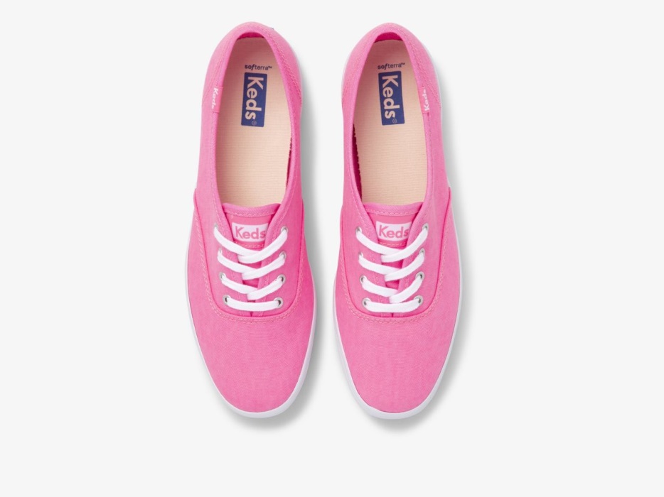 Dameskampioen Canvas Neon Wasbare Keds Neon Roze