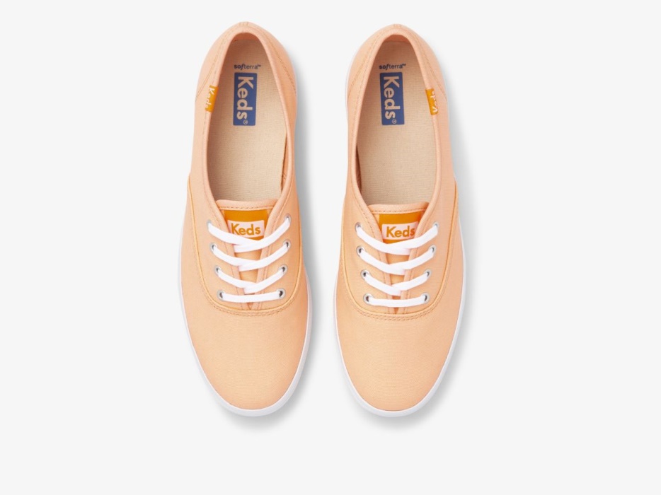 Dameskampioen Canvas Neon Wasbare Neon Koraal Keds