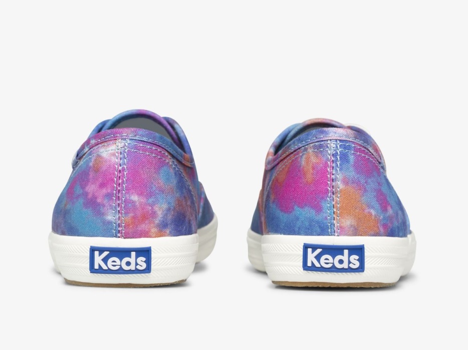 Dameskampioen Canvas Tie Dye Keds Blauw Roze