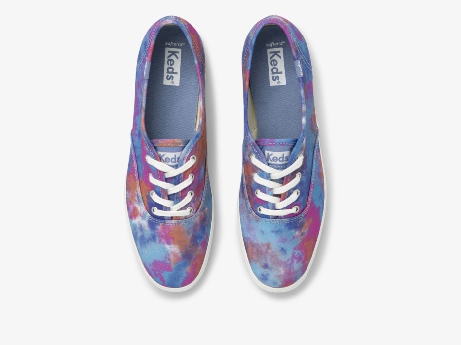 Dameskampioen Canvas Tie Dye Keds Blauw Roze