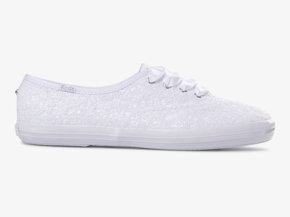 Dameskampioen Pailletten Keds Wit