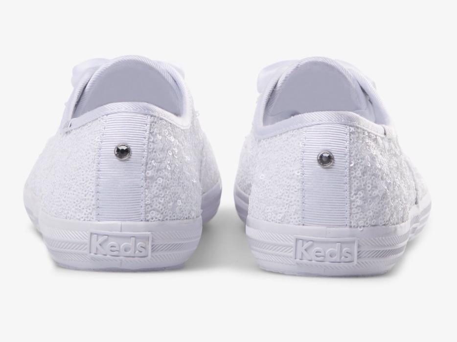 Dameskampioen Pailletten Keds Wit