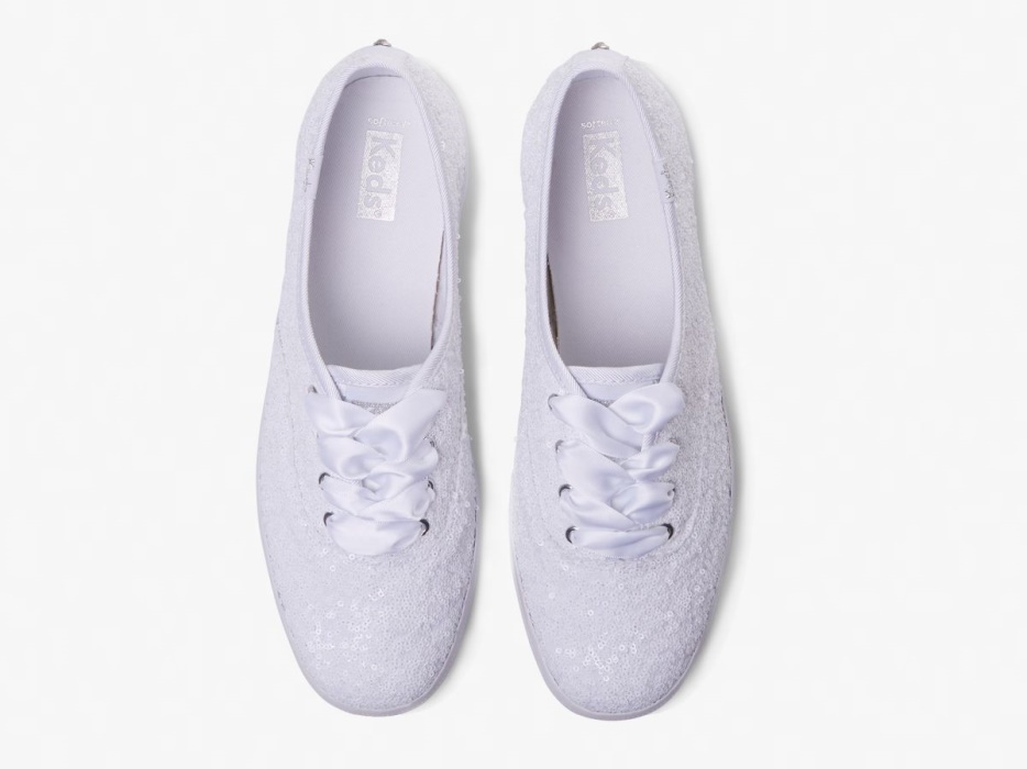 Dameskampioen Pailletten Keds Wit