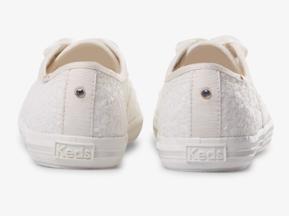 Dameskampioen Pailletten Off White Keds