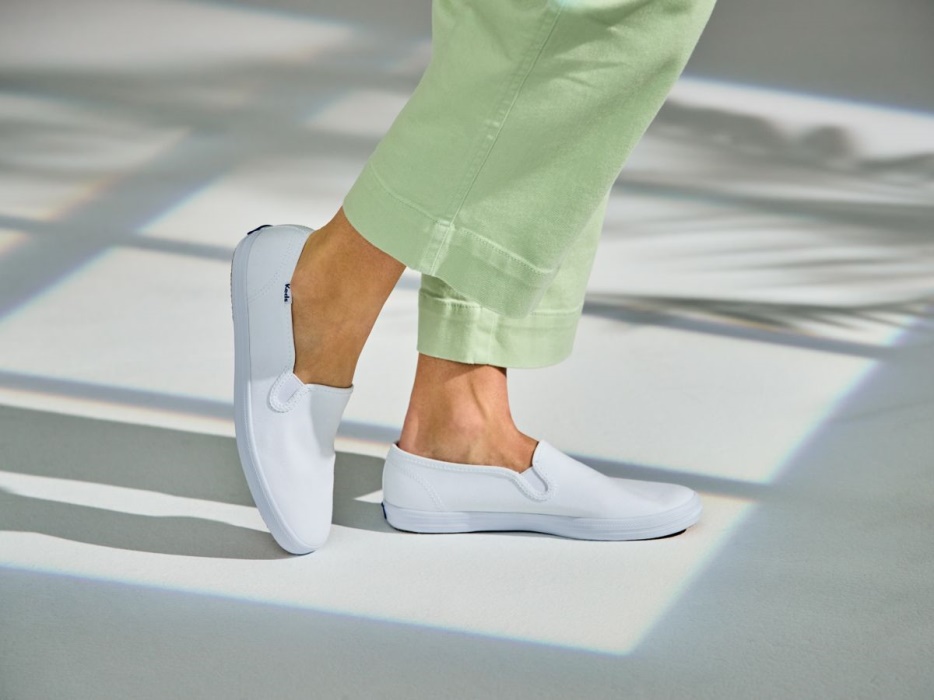 Dameskampioen Slip Op Witte Keds