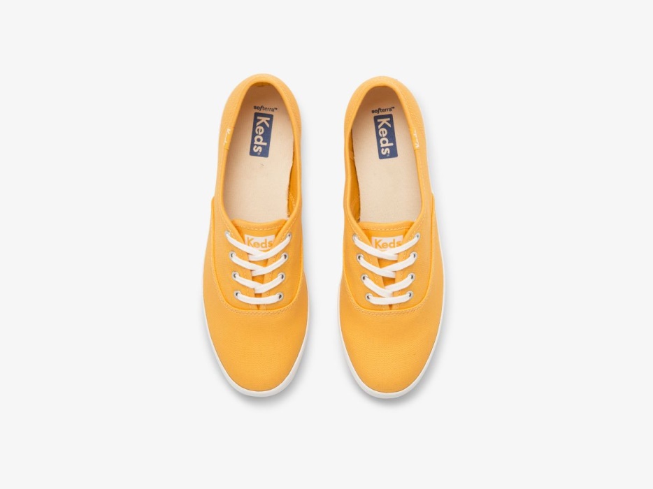 Dames Kampioen Wasbaar Feat. Biologische Canvas Keds Oranje