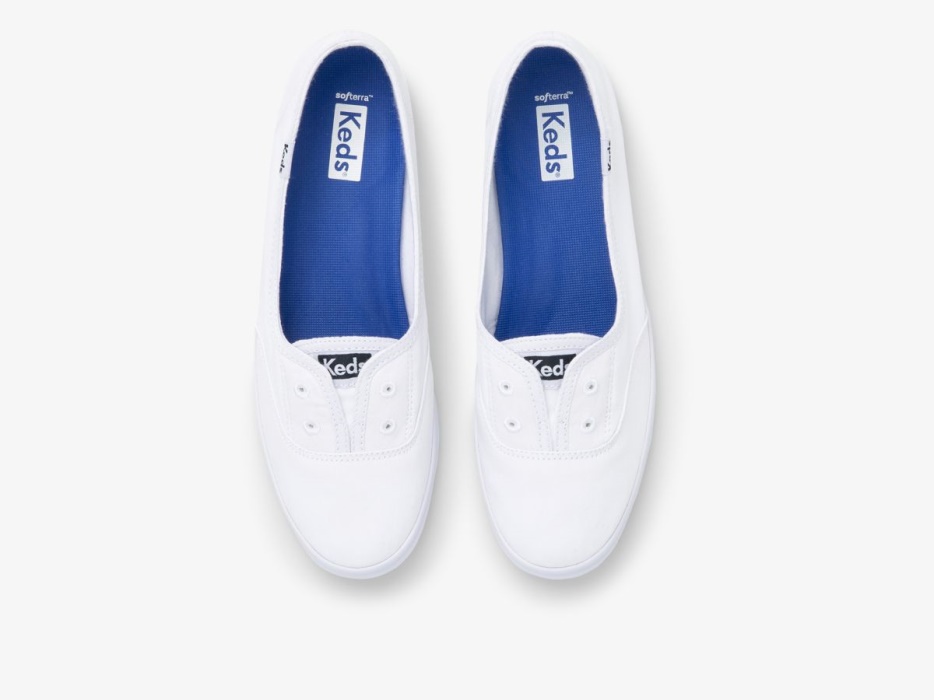 Dames Chillax Mini Twill Keds Wit