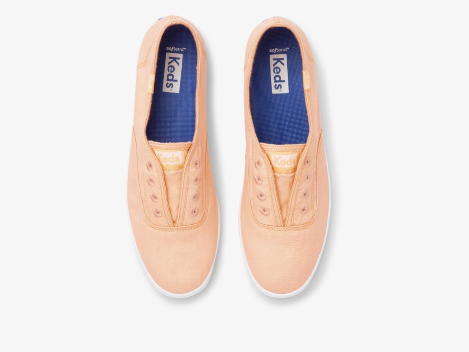 Dames Chillax Twill Wasbare Keds Perzik