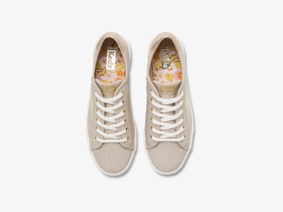 Dames Crew Kick Alto Soft Twill Tan Keds