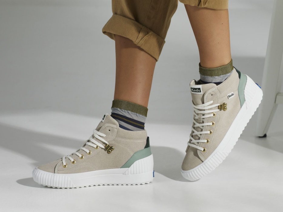 Dames Demi Mid Trx Suède Blush Keds