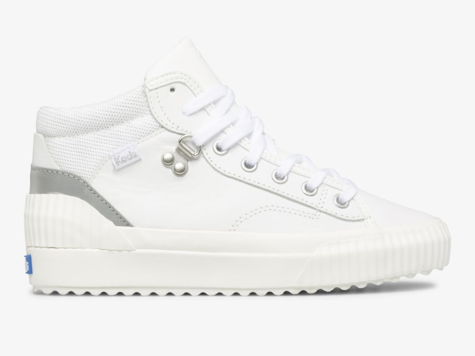 Dames Demi Trx Half Leer Wit Zilver Keds