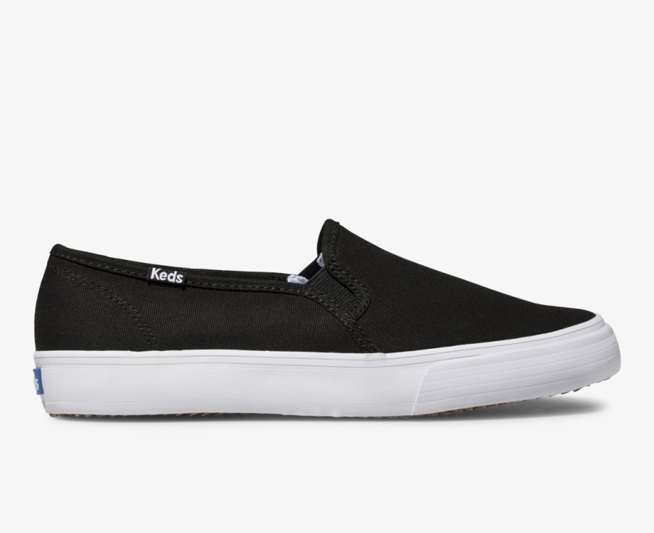 Dubbeldekker Canvas Dames Zwart Keds