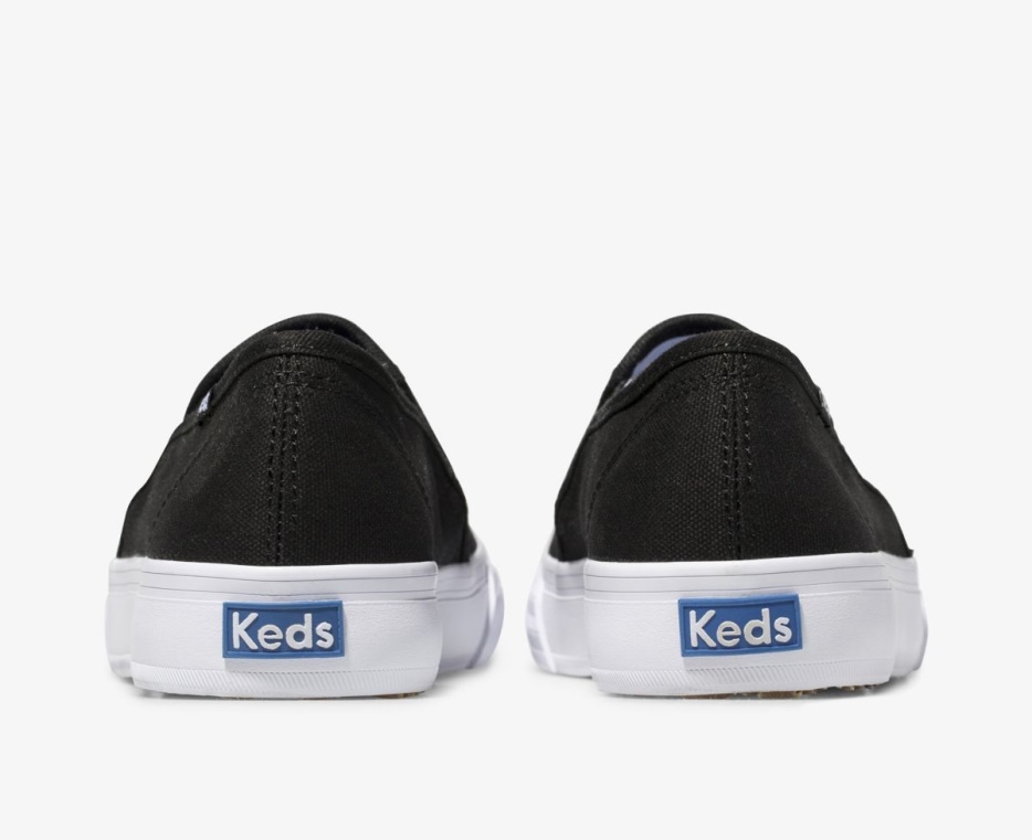 Dubbeldekker Canvas Dames Zwart Keds