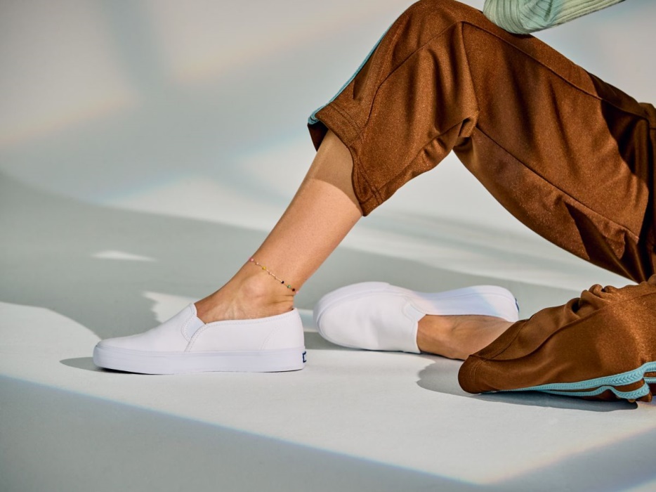 Dubbeldekker Canvas Dames Keds Wit