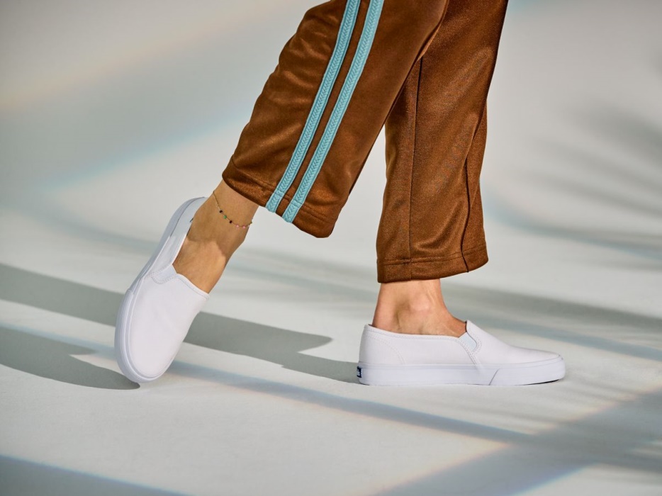 Dubbeldekker Canvas Dames Keds Wit