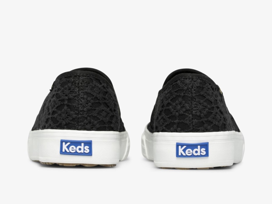 Dubbeldekker Gehaakte Keds Dames Zwart