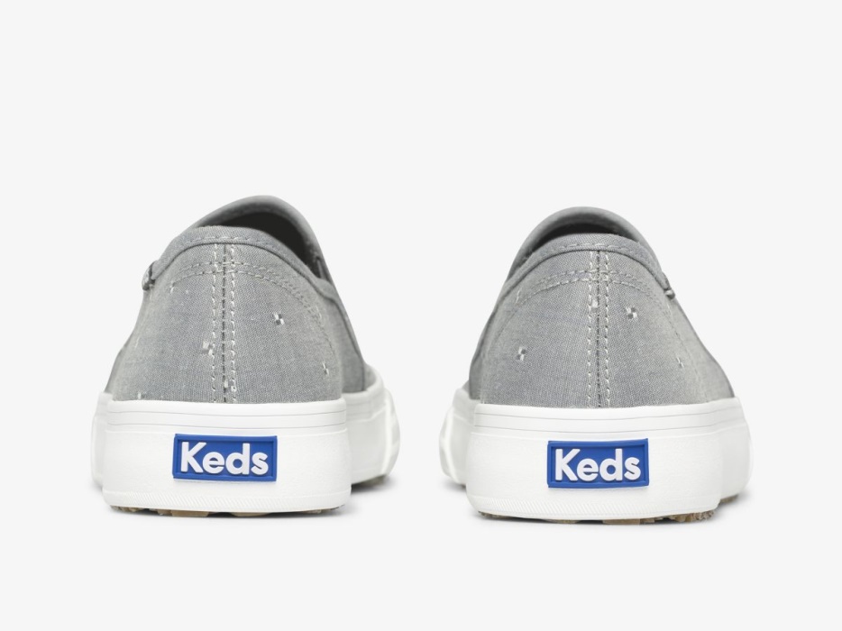 Dubbeldekker Dobby Jacquard Dames Donkergrijs Keds