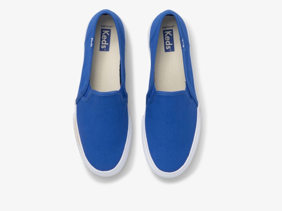 Dubbeldekker Feat. Biologische Katoenen Keds Helderblauw
