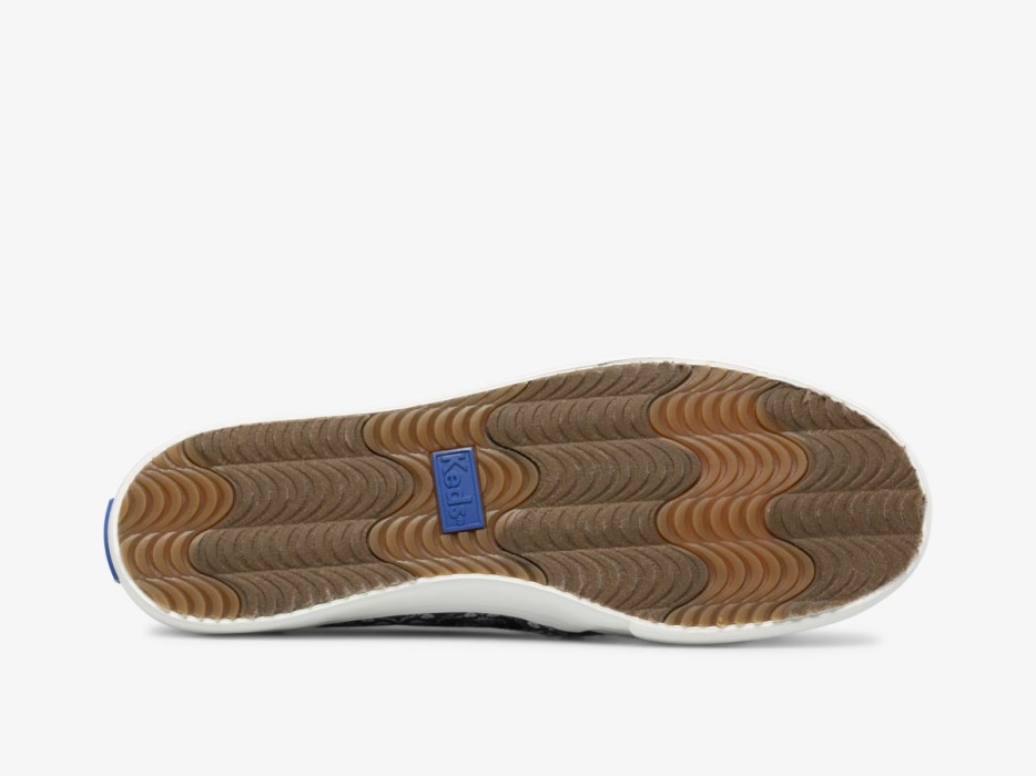 Dames Dubbeldekker Mozaïek Canvas Keds Blauw