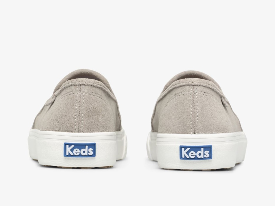 Dames Dubbeldekker Perf Suede Keds Grijs