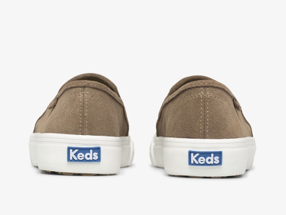 Dames Dubbeldekker Perf Suede Keds Taupe
