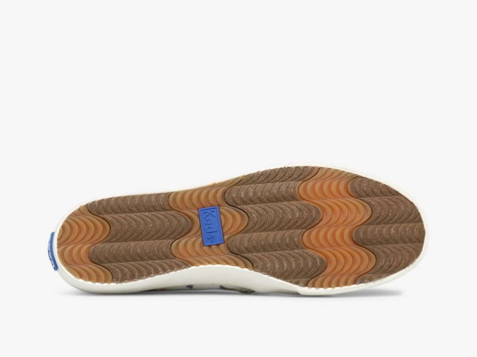 Dames Dubbeldekker Lente Bloemen Crème Keds