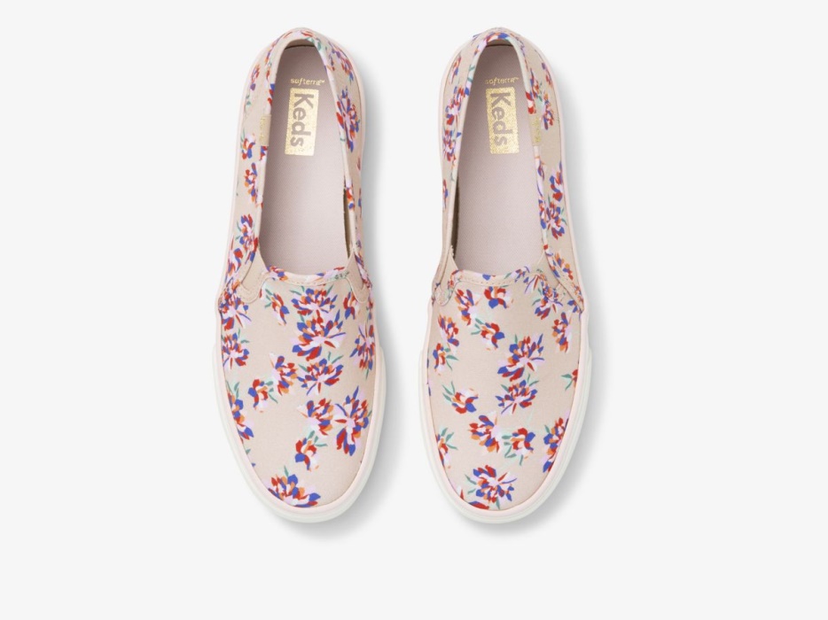 Dames Dubbeldekker Lente Bloemen Keds Tan