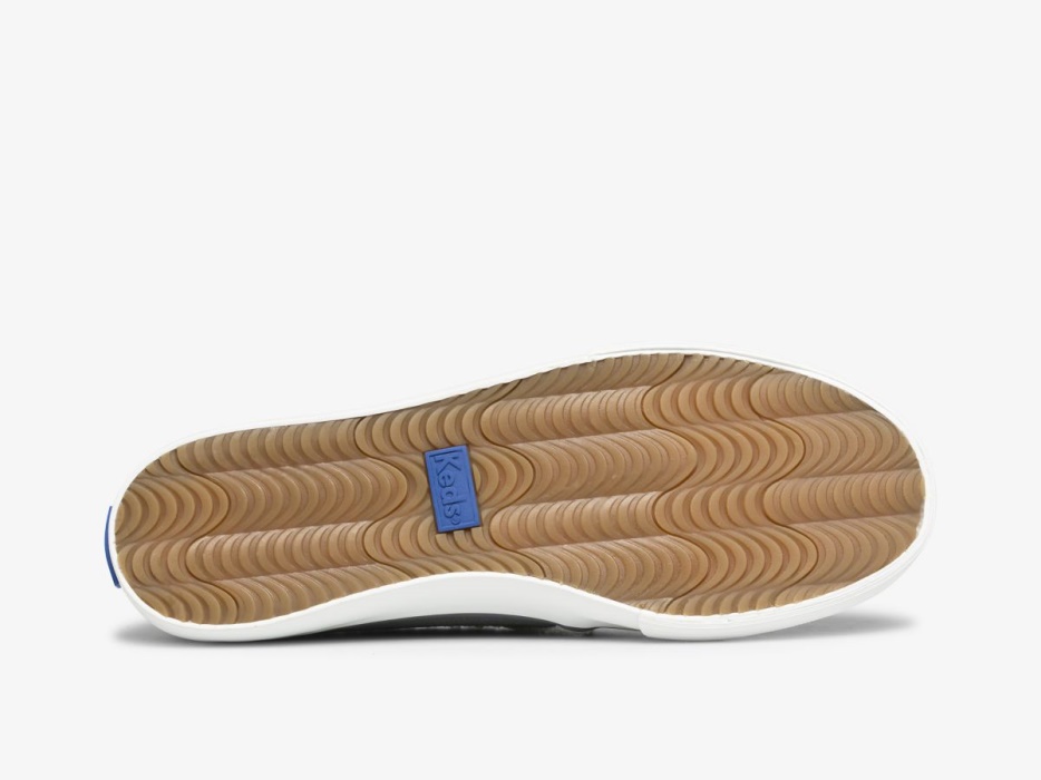 Dames Dubbeldekker Suède Faux Shearling Keds Smoke