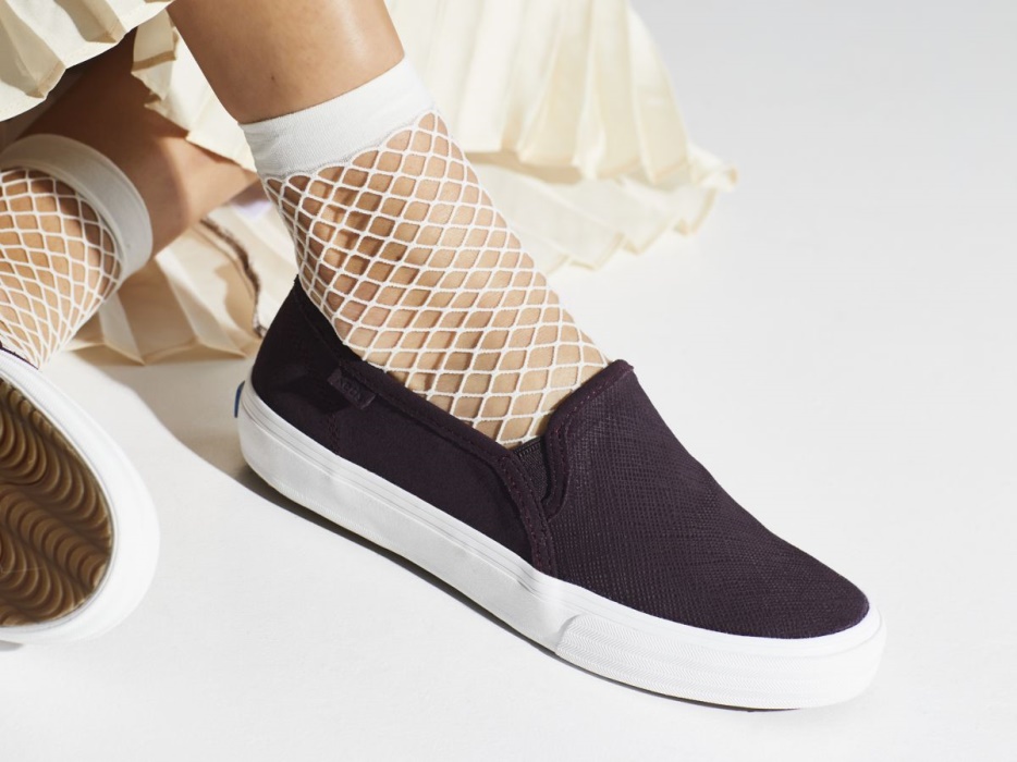 Dames Dubbeldekker Suède Keds Bordeaux