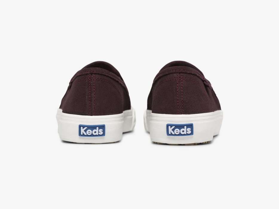 Dames Dubbeldekker Suède Keds Bordeaux