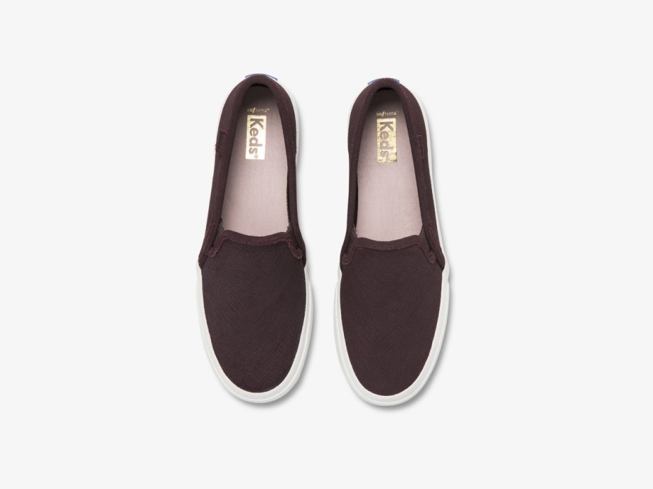 Dames Dubbeldekker Suède Keds Bordeaux