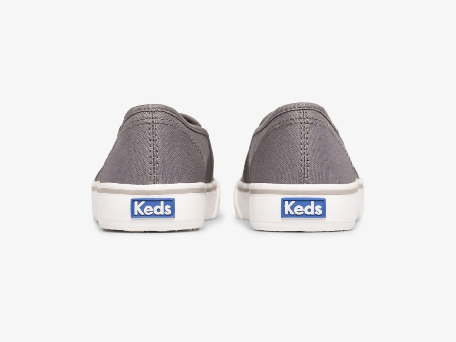 Dames Dubbeldekker Wasbaar Canvas Keds Grijs
