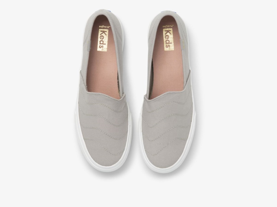 Dubbeldekker Wave Canvas Dames Grijs Keds