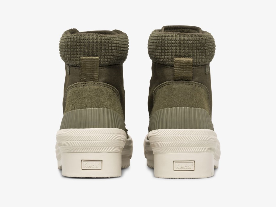Dames Fielder Boot Suede Nylon Thinsulatetrade Keds Olijf