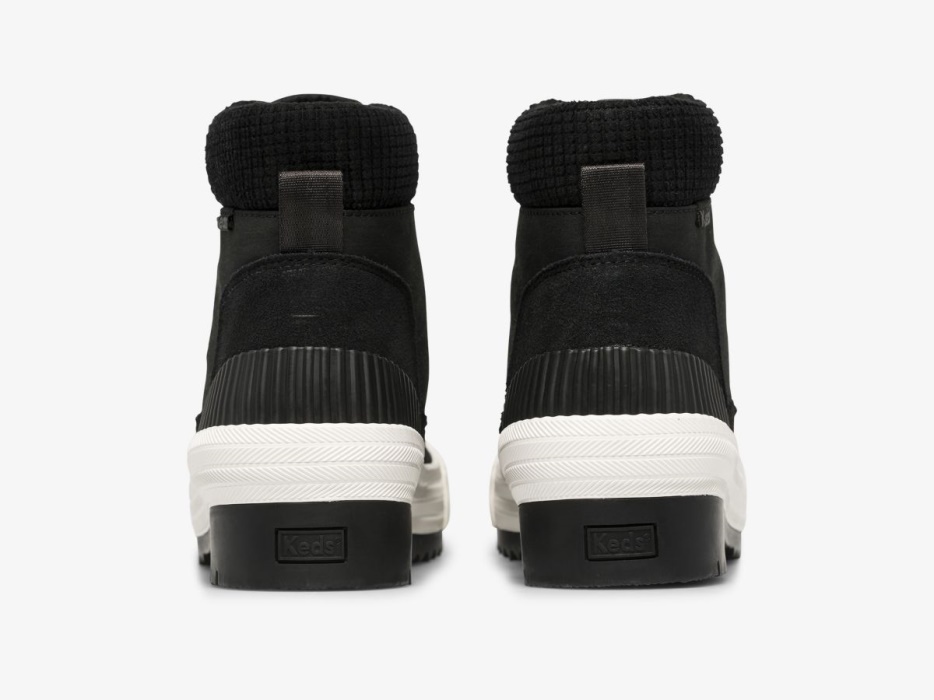 Dames Fielder Boot Suede Nylon Fluweel Thinsulatetrade Keds Zwart