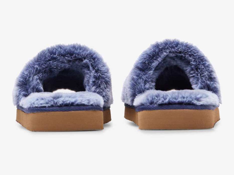 Fuzzy Slipper Dames Keds Blauw