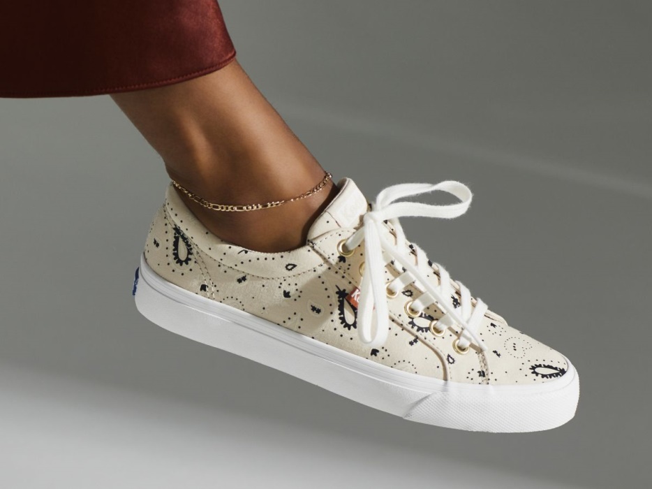 Jump Kick Voor Dames. Biologische Bandana Keds Latte