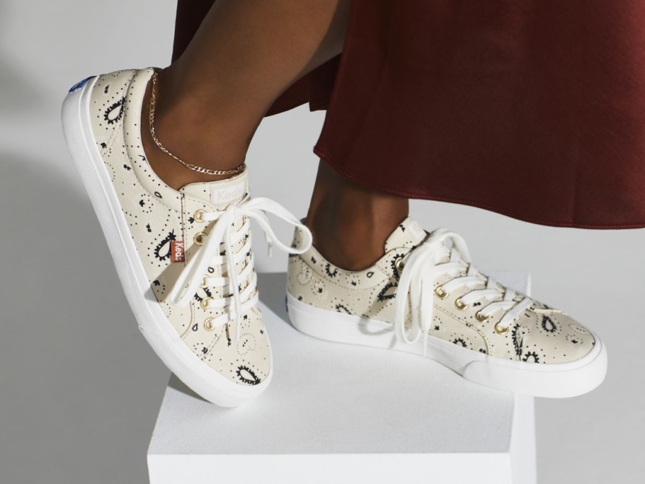 Jump Kick Voor Dames. Biologische Bandana Keds Latte