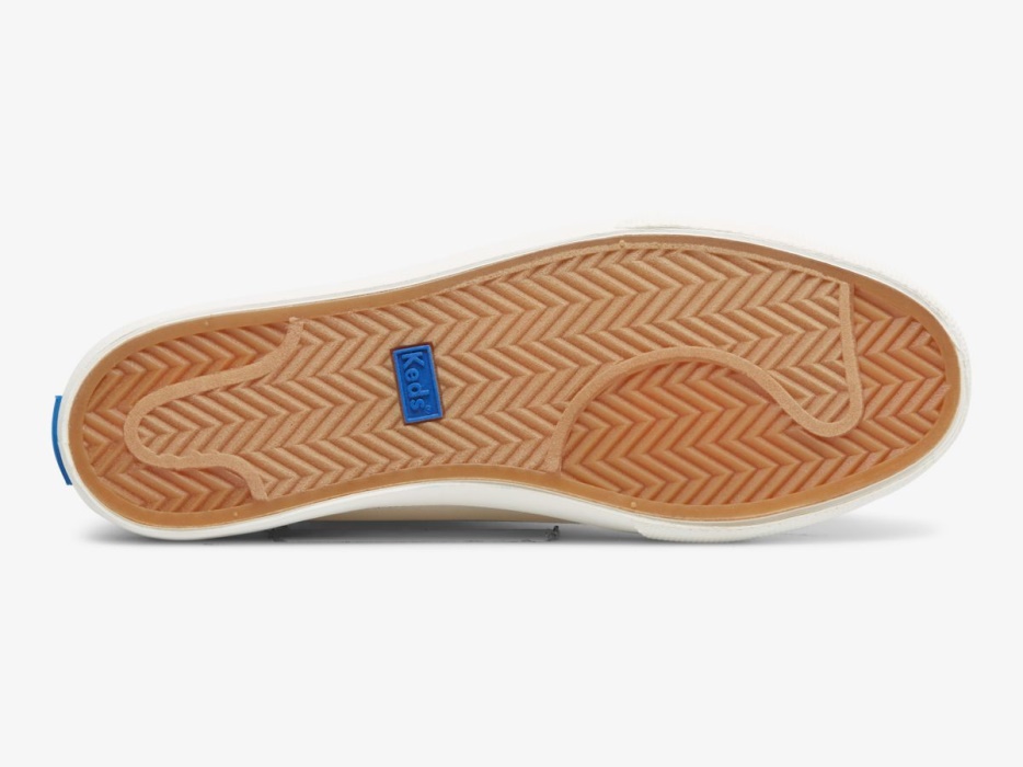 Dames Jump Kick Rib Gebreide Kraag Keds Wit/rood