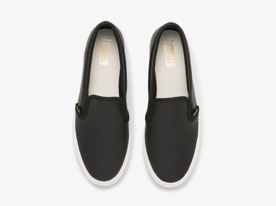 Dames Jump Kick Slip Leer Keds Zwart