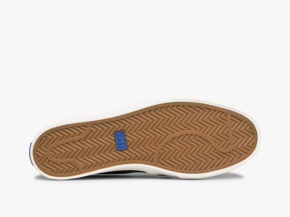 Dames Jump Kick Slip Leer Keds Zwart