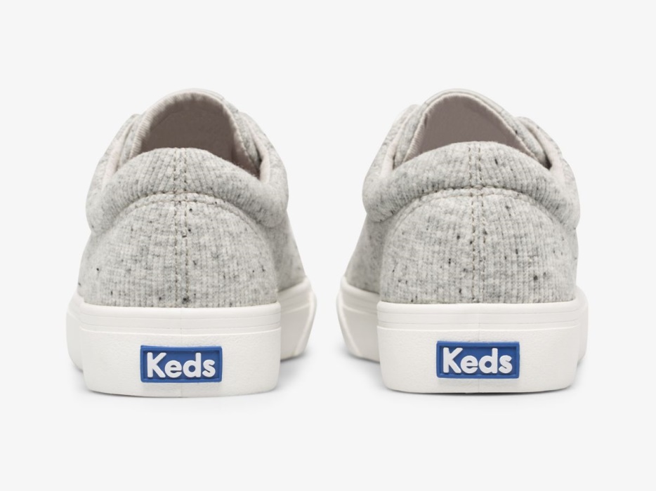 Dames Jump Kick Speckle Knit Grijs Keds