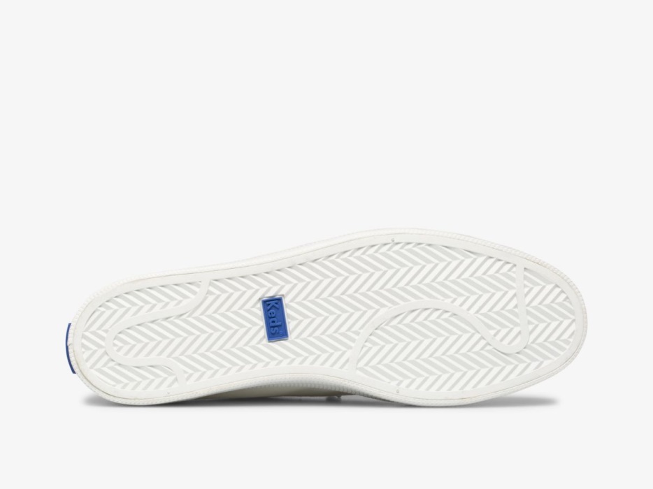 Dames Kickback Canvas Pop Wasbare Witte Keds