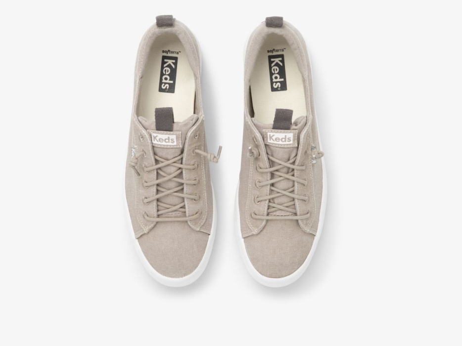 Dames Kickback Canvas Wasbare Keds Grijs