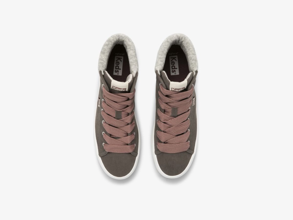 Kickstart Hi Trx Soft Twill Grijs Keds